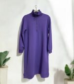 Purple Cotton Sweat Tunic, Muslim Clothing, Turkish Clothing, Modest, Fashion, Trend