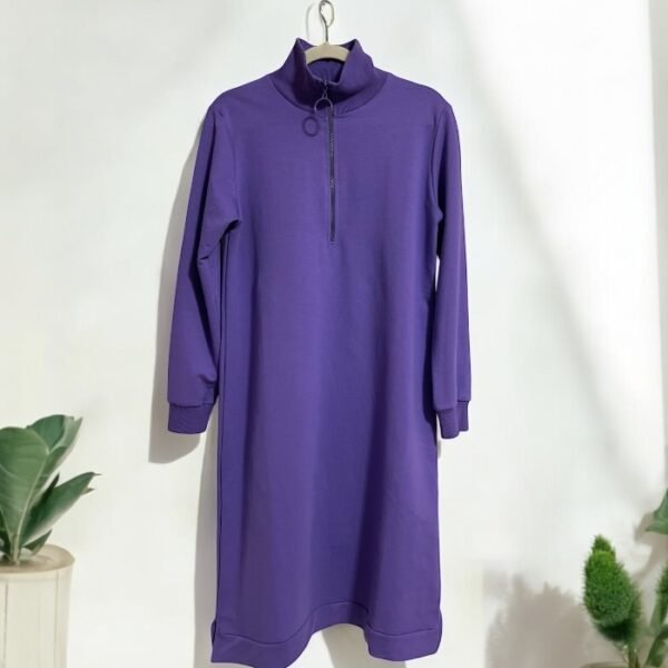 Purple Cotton Sweat Tunic, Muslim Clothing, Turkish Clothing, Modest, Fashion, Trend